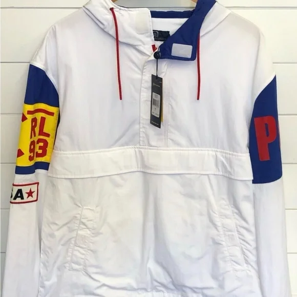 Polo by Ralph Lauren White and Blue Jacket